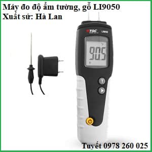 Máy đo độ ẩm gỗ LI9050, xuất sứ Hà Lan (thang đo: 6 – 99.9%)