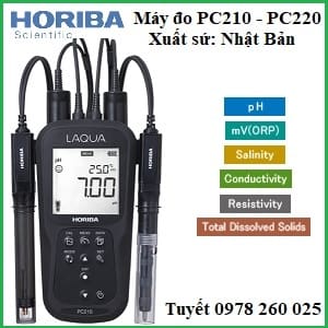 Máy đo PC210 - PC220 đo: pH, ORP, EC, TDS, độ mặn, nhiệt độ