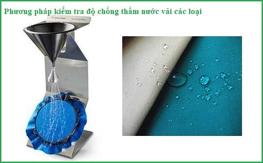 Phương pháp kiểm tra độ thấm nước của vải Phương pháp kiểm tra độ thấm nước của vải