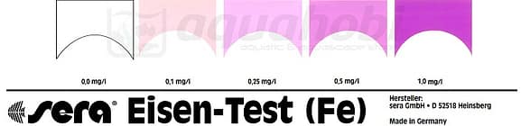 Bảng so màu của dụng cụ đo phèn Bảng so màu của dụng cụ đo phèn