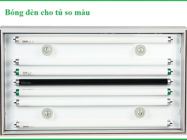 Nguồn sáng chuẩn trong so màu (D65, TL84, UV, CWF, A…) 9 bong den so mau tilo