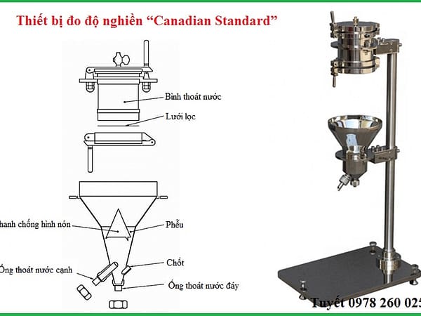Phương pháp schopper-riegler - xác định độ thoát nước của bột giấy - THIẾT BỊ – VẬT TƯ RT may do do nghien theo canadian standard
