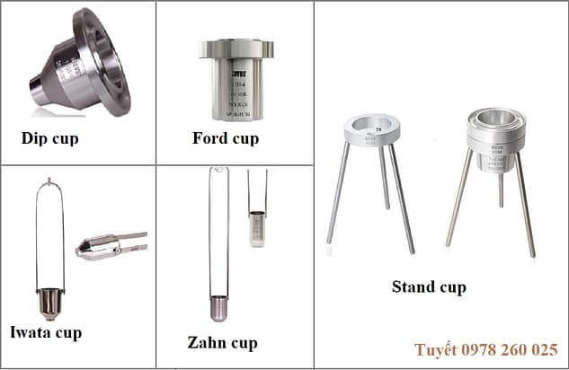 Các loại cốc đo độ nhớt sơn, mực in, chất lỏng Các loại cốc đo độ nhớt sơn, mực in, chất lỏng