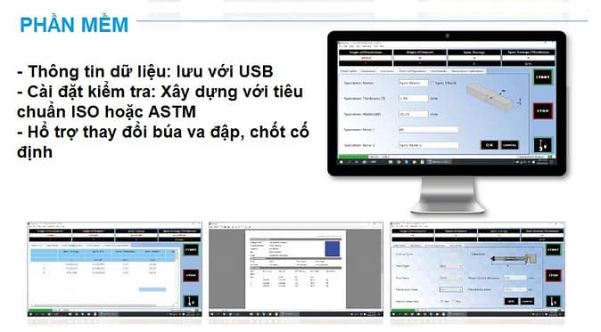 Phần mềm máy đo độ bền va đập sử dụng con lắc Phần mềm máy đo độ bền va đập sử dụng con lắc