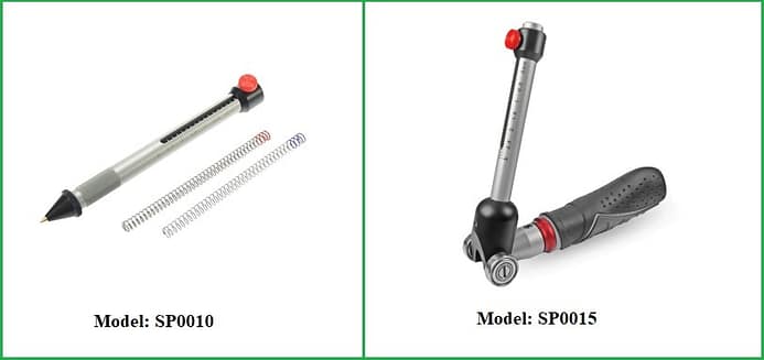 Các model của Bút đo độ cứng sơn TQC (SP0010, SP0015) Các model của Bút đo độ cứng sơn TQC (SP0010, SP0015)
