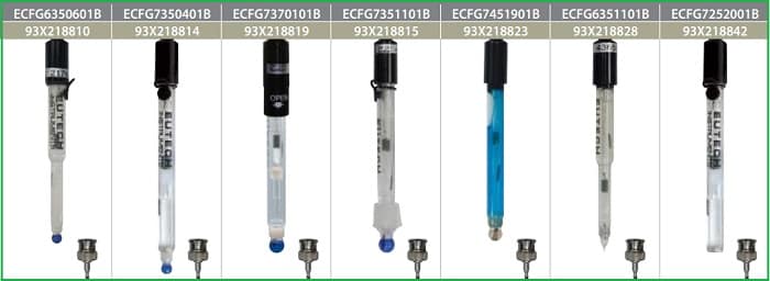 Điện cực pH Eutech: Điện cực ECFC7252101B, thủy tinh ECFG6350601B - THIẾT BỊ – VẬT TƯ RT dien cuc ph bang thuy tinh cho may do ph eutech