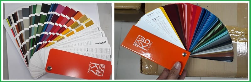 Quạt màu sơn Quạt màu sơn