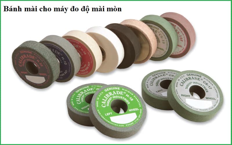 Bánh mài xác định độ chịu mài mòn lớp phủ